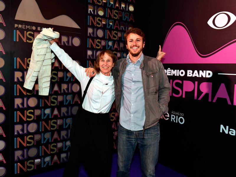 Deborah e seu filho Miguel Colker